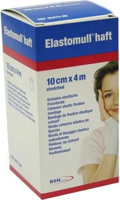 Produktbild von Elastomull haft, kohäsive elastische Fixierbinde, 10 cm x 4 m, weiß | 1 Binde