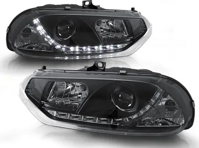 Produktbild von LED Tagfahrlicht - Design Scheinwerfer passend für Alfa Romeo 156 97-03 Schwarz