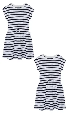 Produktbild von NAME IT Kleid 2er-Set Midi Blusen Baumwolle Dress Kurzam Rundhals Größe: