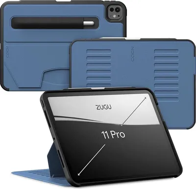 Produktbild von Zugu Case Hülle iPad Pro 11" (M4-M5) – Verstellbarer Magnetständer mit 8 Winkeln – Sichere Magnetbefestigung an jeder Metalloberfläche – Kompatibilität mit drahtlosem Aufladen des Apple Pencils