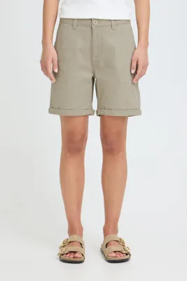 Produktbild von Oxmo OXKvita Damen Chino Shorts Kurze Hose Baumwollmischung Regular Fit