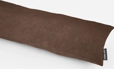 Produktbild von SCHÖNER LEBEN. Zugluftstopper Kunstleder Dust uni braun div. Größen Auswahl 110cm Länge