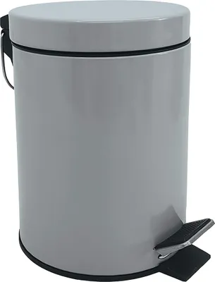 Produktbild von MSV Bad/Toiletten-Treteimer - grau - 3 Liter - 17 x 25 cm