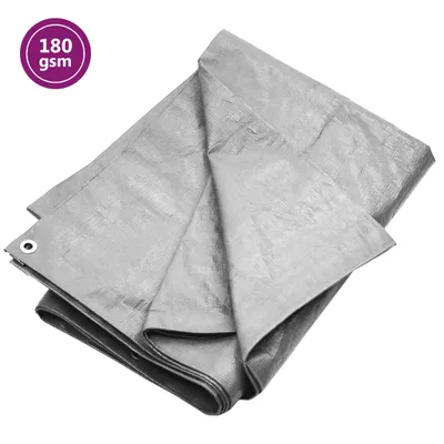 Immagine prodotto di vidaXL Telone 180 g/m² 6x10 m Grigio HDPE