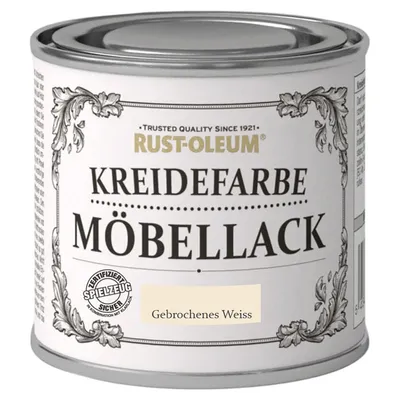 Produktbild von Rust-Oleum Kreidefarbe Möbellack 125 ml gebrochenes weiß