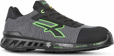 Image de U-POWER RED LEVE ROBIN, chaussures de sécurité, baskets unisexes légères et anti-perforation, semelle en basalte, insert Infinergy, avec embouts en aluminium (48)