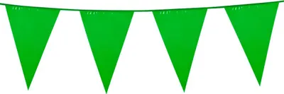 Produktbild von Wimpelkette PE 45x30cm L: 10m | Grün