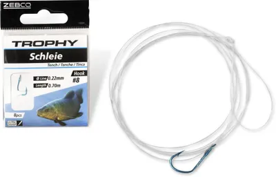 Produktbild von Zebco Trophy Schleie Vorfachhaken Hakengröße 10 blau Vorfach 70cm