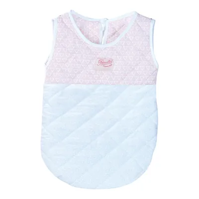 Imagen del producto de Mochila rosa y blanca de Petitcollin (para muñecas de 36-40 cm)