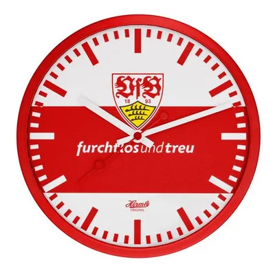 Image de HERMLE - VFB Stuttgart Horloge à quartz, horloge murale