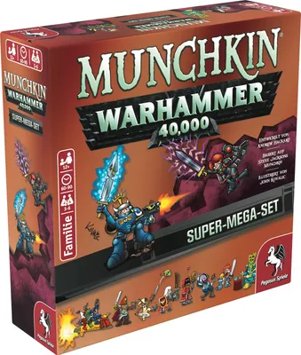 Produktbild von Pegasus Spiele Munchkin Warhammer 40K Super Mega Set
