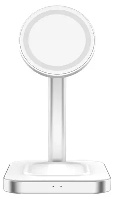 Produktbild von Force Power, 2-in-1 Wireless Ladegerät Magsafe kompatibel 15W, Weiß