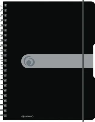 Produktbild von Herlitz Spiralblock "to go" PP-Cover A4 80 Bl. opak schwarz