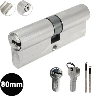 Produktbild von Profil Zylinderschloss Schließzylinder Tür Zylinder Profilzylinder 80mm (40/40mm)