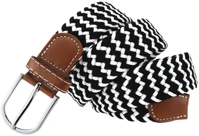 Immagine prodotto di Cintura nera e bianca – cintura elastica – 105 cm – estendibile fino a 120 cm – unisex – CHPN