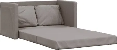 Produktbild von vidaXL vidaXL-Slaapbank-vloermodel-2-in-1-112x174x55-cm-stof-taupe