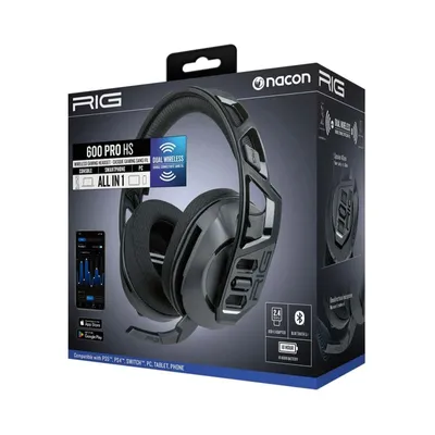 Produktbild von NACON RIG 600 PRO HS, Kabellos, Gaming, 20 - 20000 Hz, 240 g, Kopfhörer, Schwarz