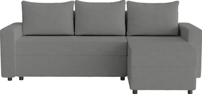 Produktbild von FEDVE Ecksofa Goka Lux L aus Bouclé-Stoff mit Schlaffunktion und 2 Bettkästen, Graphit
