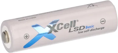 A single XCell LSD Basic battery is shown against a white background.