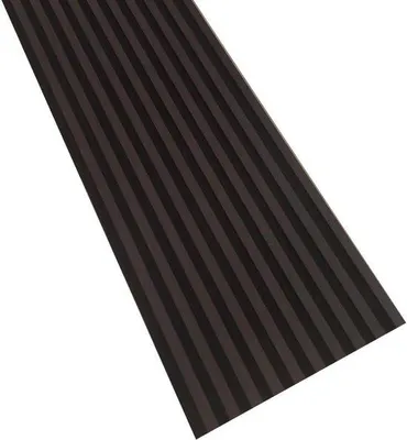 Immagine prodotto di Lamelle per pannelli fonoassorbenti da parete - Migliore isolamento acustico - Su base fonoassorbente - 2 pezzi da 265 x 240 cm - Nero opaco