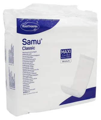 Produktbild von Samu Wöchnerinnen Vorlagen Classic maxi 11x35 cm 56 St