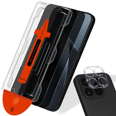 Produktbild von 2-Pack Xiaomi 17T Pro Privacy Displayschutzfolie Privacy & 1-Pack Kameraschutz - Gehärtetes Glas | [Automatische Installation] - Blasenfrei