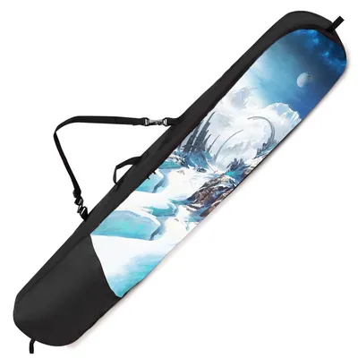 Produktbild von Snowboardtasche, 125 cm, Winter-Muster, Kinder Board Bag, Snowboardbag, leicht, robust, für Mädchen & Jungen