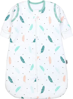 Zdjęcie produktu dla Śpiwór TupTam baby 2.5 TOG - całoroczny śpiwór z odpinanymi rękawami, certyfikat OEKO-TEX, kolor: feathers, rozmiar: 80-86