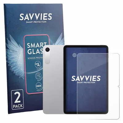 Produktbild von 2x Savvies Schutzglas Folie für Xiaomi Redmi Pad 2 9.7 (Display+Kamera) 9H Panzer Schutzfolie Glas Displayschutz klar transparent
