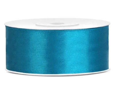 Zdjęcie produktu dla Tasiemka satynowa, turkus, 25mm/25m (1 szt. / 25 mb.)