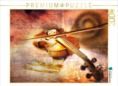 Produktbild von CALVENDO Puzzle Die Geige 2000 Teile Puzzle quer | 2000 Teile Lege-Größe 90x67cm Foto-Puzzle für glückliche Stunden
