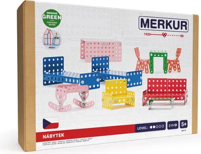 Zdjęcie produktu dla Merkur - Akcesoria do domków dla lalek - Meble, 219 szt