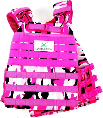 Produktbild von Gewichtsweste Pink Frauen SLAVIKOSWAY Training 7,1kg inkl Platten Calisthenics