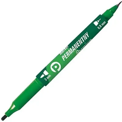 Produktbild von Premium-Permanentmarker. 2 Spitzen, grün. – Michalczyk und Prokop