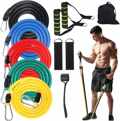 Produktbild von Fitnessband-Set MENNYO120 5 Widerstandsbänder für Krafttraining