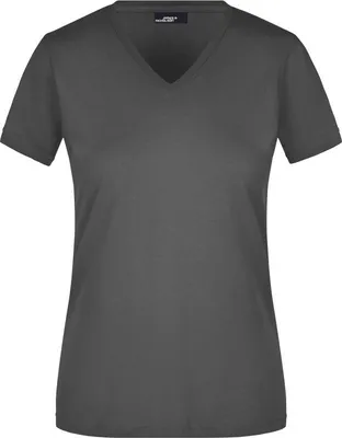 Produktbild von Ladies' Slim Fit V-T Figurbetontes V-Neck-T-Shirt graphite, Gr. XXL