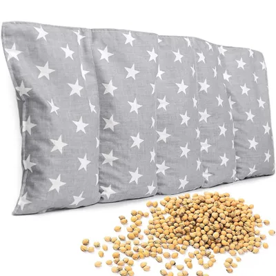 Produktbild von Amilian Kirschkernkissen Mikrowelle 55 x 20cm Wärmekissen Rücken Kirschkernkissen Nacken Schulter Wärmekompresse Körnerkissen Kinder Erwachsene Massagekissen Kältekissen Kirschkernkissen gross