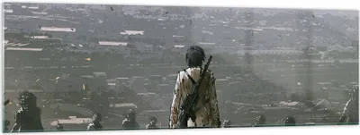 Produktbild von Bilder auf glas - Fantasie Krieg - 160x50cm - Glasbilder - Wandbilder - Kunstdruck - zum Aufhängen bereit - Wanddekoration aus Glas - Glas Bilder - Wandbild auf Glas - Einteilig - GAB160x50-4101