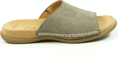 Produktbild von Gabor 03-705 Schuhe Damen Pantoletten Nubuk, Schuhgröße:41, Farbe:Grau