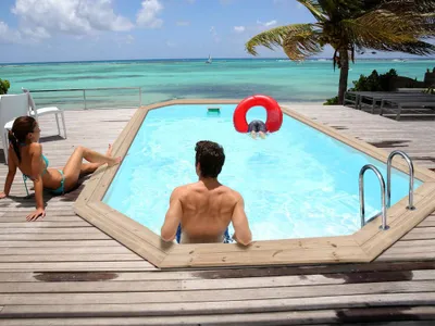 Produktbild von Holzpool "Cordoue" - 3,48 x 2,15 x 1,18 m