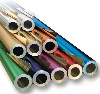 Produktbild von folia Alu-Bastelfolie (B)500 mm x (L)10 m grün / gold