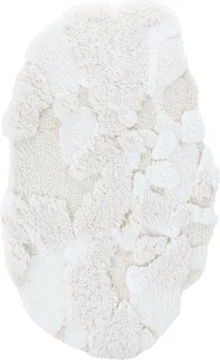 Produktbild von Badteppich - 50x80 cm - Creme - 3D-Effekt - Rutschfest - Maschinenwaschbar - Weicher Teppich - GAIA