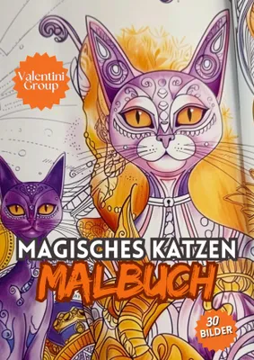 Produktbild von Magisches Katzen Malbuch für Kinder -