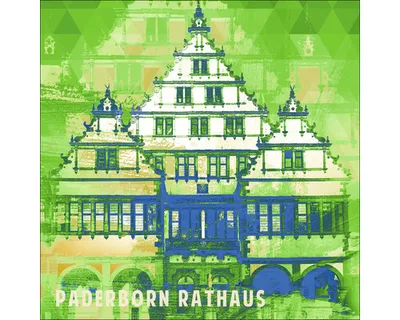 Produktbild von Glasbild Paderborn Rathaus 30x30 cm