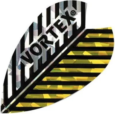 Image de Vols Vortex, Forme X ( Plus Grande Forme ), or-Blanc Dartflights