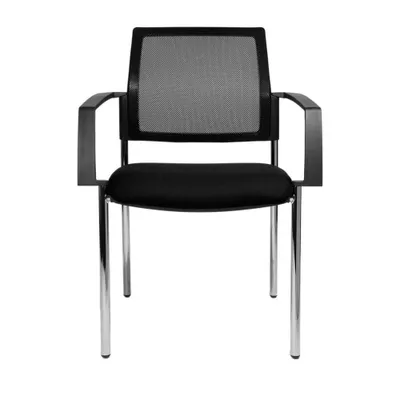 Produktbild von 2 Topstar Besucherstühle BtoB 10 BB290A G200 schwarz Stoff