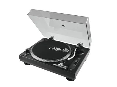 Produktbild von Omnitronic BD-1390, DJ-Plattenspieler mit Riemenantrieb, 33 1/3,45 RPM, -10 - 10%, 0,24%, Manuell, 15 dB