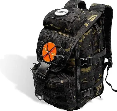Productafbeelding van Famanu Militaire rugzak, 28 liter - Waterafstotend, tactisch, ideaal voor outdoor gebruik