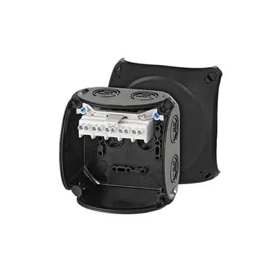 Produktbild von Hensel Kabelabzweigkasten KF 0404 B 1,5-4qmm 6qmm 1ph. 5pol. schwarz