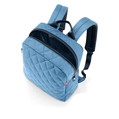 Produktbild von reisenthel classic backpack M, Rucksack, Handgepäck-Reisetasche mit Laptopfach, Rhombus Blue, 13 L, CJ4101
